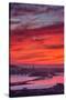 Grizzly Sunset Burn Over San Francisco, Oakland Hills, Bay Area, California-Vincent James-Stretched Canvas