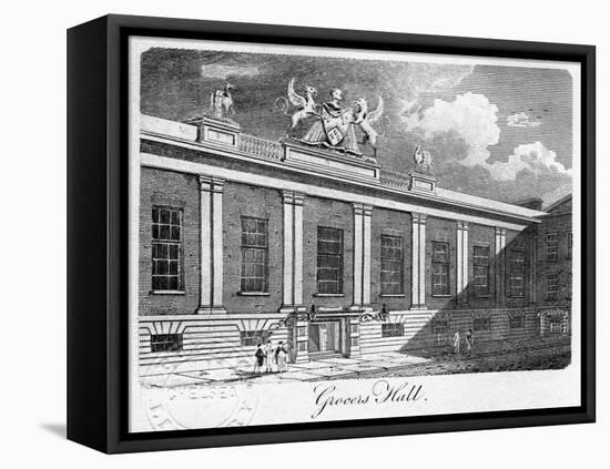 Grocers' Hall, City of London, 1811-Sands-Framed Stretched Canvas