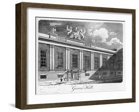 Grocers' Hall, City of London, 1811-Sands-Framed Giclee Print