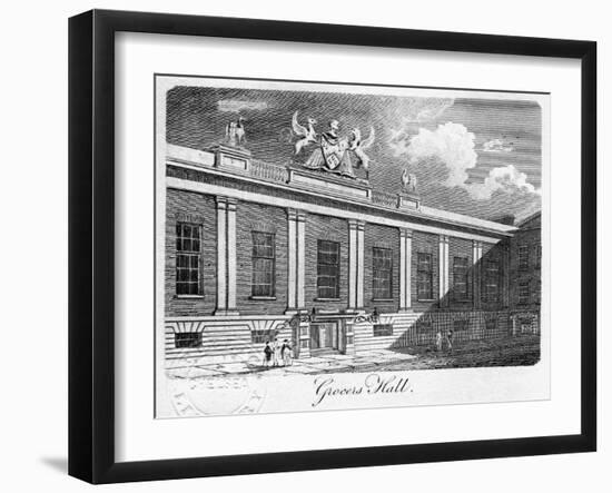 Grocers' Hall, City of London, 1811-Sands-Framed Giclee Print