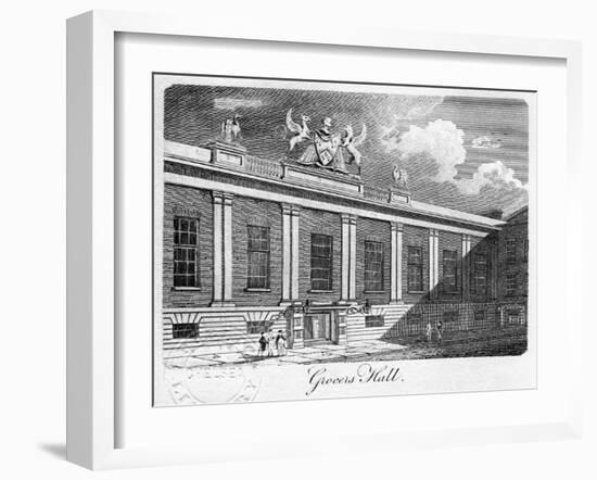 Grocers' Hall, City of London, 1811-Sands-Framed Giclee Print