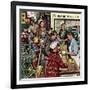 "Grocery LIne," November 13, 1948-Stevan Dohanos-Framed Giclee Print