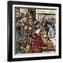 "Grocery LIne," November 13, 1948-Stevan Dohanos-Framed Giclee Print