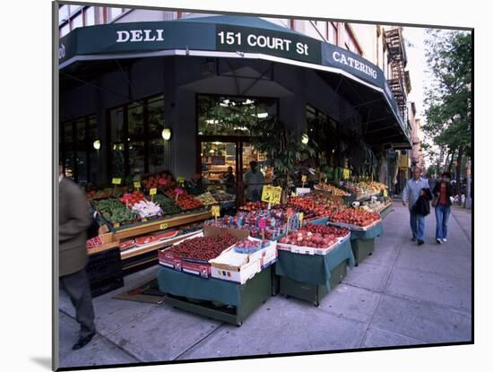 Grocery Shop, Brooklyn, New York, New York State, USA-Yadid Levy-Mounted Photographic Print
