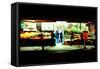 Grocery Store Off Times Square at Night, Manhattan, New York Cit-Sabine Jacobs-Framed Stretched Canvas