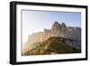 Grödner Joch, South Tyrol, Italy: Mountains In The Morning Light-Axel Brunst-Framed Photographic Print