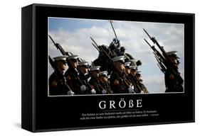 Größe: Motivationsposter Mit Inspirierendem Zitat-null-Framed Stretched Canvas