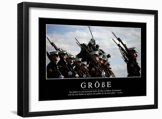 Größe: Motivationsposter Mit Inspirierendem Zitat-null-Framed Photographic Print