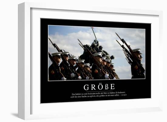 Größe: Motivationsposter Mit Inspirierendem Zitat-null-Framed Photographic Print