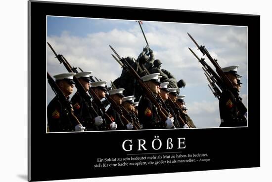 Größe: Motivationsposter Mit Inspirierendem Zitat-null-Mounted Photographic Print