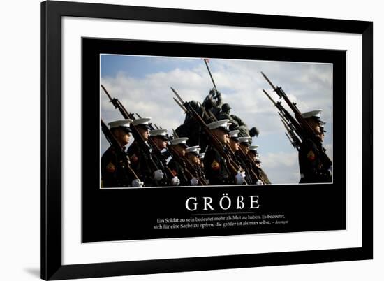 Größe: Motivationsposter Mit Inspirierendem Zitat-null-Framed Photographic Print