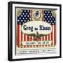 Grog au Rhum Boisson Digestive Rum Label-Lantern Press-Framed Art Print