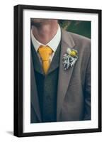 Groom at Wedding-Clive Nolan-Framed Photographic Print