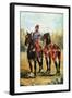 Groom with Two Horses-Henri de Toulouse-Lautrec-Framed Art Print