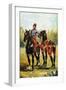 Groom with Two Horses-Henri de Toulouse-Lautrec-Framed Art Print