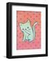 Grooming Cat-My Zoetrope-Framed Art Print