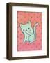 Grooming Cat-My Zoetrope-Framed Art Print