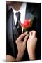 Grooms Wedding Flower-mrorange002-Mounted Photographic Print