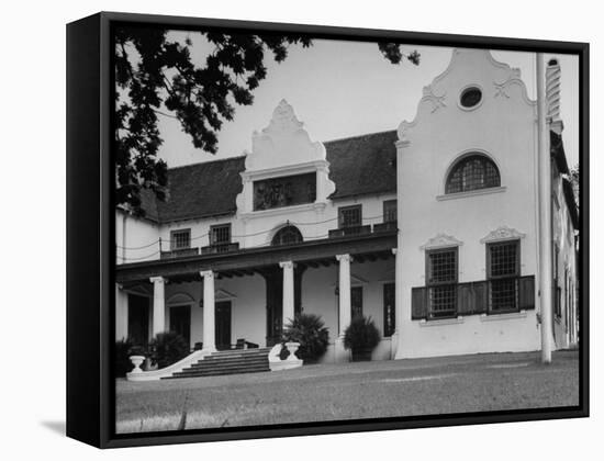 Groote Schuur, Cecil John Rhodes's Home and Presently the Cape Town Residence of the Prime Minister-null-Framed Stretched Canvas