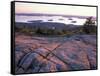 Grooves in the Granite on Summit of Cadillac Mountain, Acadia National Park, Maine, USA-Jerry & Marcy Monkman-Framed Stretched Canvas