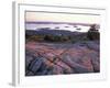 Grooves in the Granite on Summit of Cadillac Mountain, Acadia National Park, Maine, USA-Jerry & Marcy Monkman-Framed Photographic Print