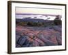 Grooves in the Granite on Summit of Cadillac Mountain, Acadia National Park, Maine, USA-Jerry & Marcy Monkman-Framed Photographic Print