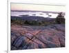 Grooves in the Granite on Summit of Cadillac Mountain, Acadia National Park, Maine, USA-Jerry & Marcy Monkman-Framed Photographic Print