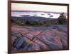 Grooves in the Granite on Summit of Cadillac Mountain, Acadia National Park, Maine, USA-Jerry & Marcy Monkman-Framed Photographic Print