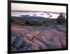 Grooves in the Granite on Summit of Cadillac Mountain, Acadia National Park, Maine, USA-Jerry & Marcy Monkman-Framed Photographic Print