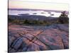 Grooves in the Granite on Summit of Cadillac Mountain, Acadia National Park, Maine, USA-Jerry & Marcy Monkman-Stretched Canvas