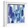 Groovy Blue I-Eva Watts-Framed Art Print