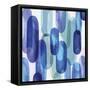 Groovy Blue I-Eva Watts-Framed Stretched Canvas