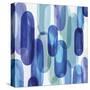 Groovy Blue I-Eva Watts-Stretched Canvas