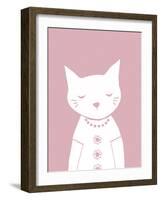 Groovy Cat - Mini-Lottie Fontaine-Framed Art Print