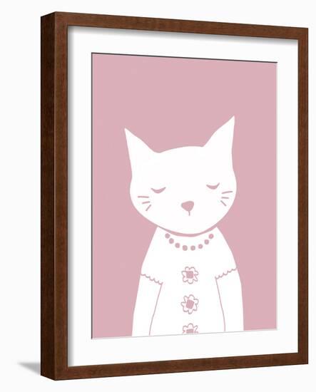 Groovy Cat - Mini-Lottie Fontaine-Framed Art Print