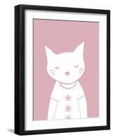 Groovy Cat - Mini-Lottie Fontaine-Framed Art Print