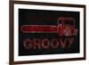 Groovy Chainsaw Movie-null-Framed Art Print