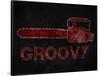 Groovy Chainsaw-null-Framed Poster