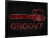 Groovy Chainsaw-null-Framed Poster