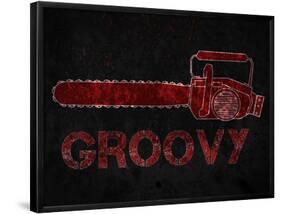 Groovy Chainsaw-null-Framed Poster