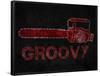 Groovy Chainsaw-null-Framed Poster