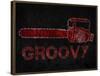 Groovy Chainsaw-null-Framed Poster