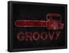 Groovy Chainsaw-null-Framed Poster