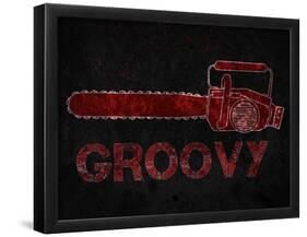 Groovy Chainsaw-null-Framed Poster