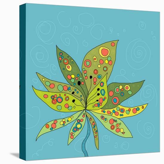 Groovy Lotus-Jan Weiss-Stretched Canvas