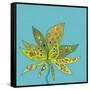 Groovy Lotus-Jan Weiss-Framed Stretched Canvas