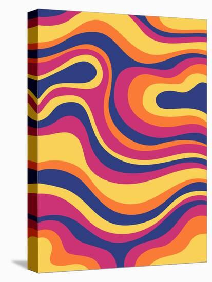 Groovy Swirl-Kimberly Allen-Stretched Canvas