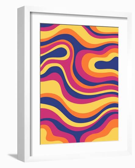Groovy Swirl-Kimberly Allen-Framed Art Print