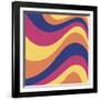 Groovy Waves-Andrea Buenfil-Framed Art Print