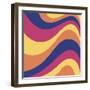 Groovy Waves-Andrea Buenfil-Framed Art Print